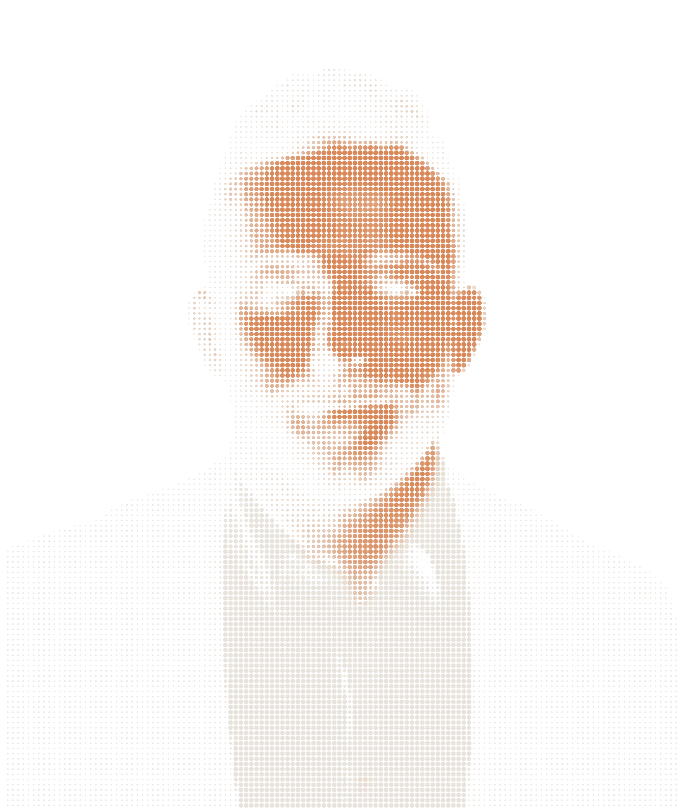 Dot-matrix portrait of Austin P. Morrissey